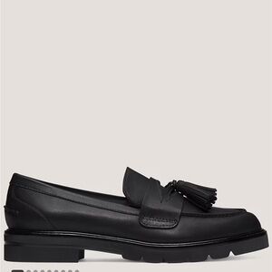 Stuart Weitzman Black Leather Loafers
